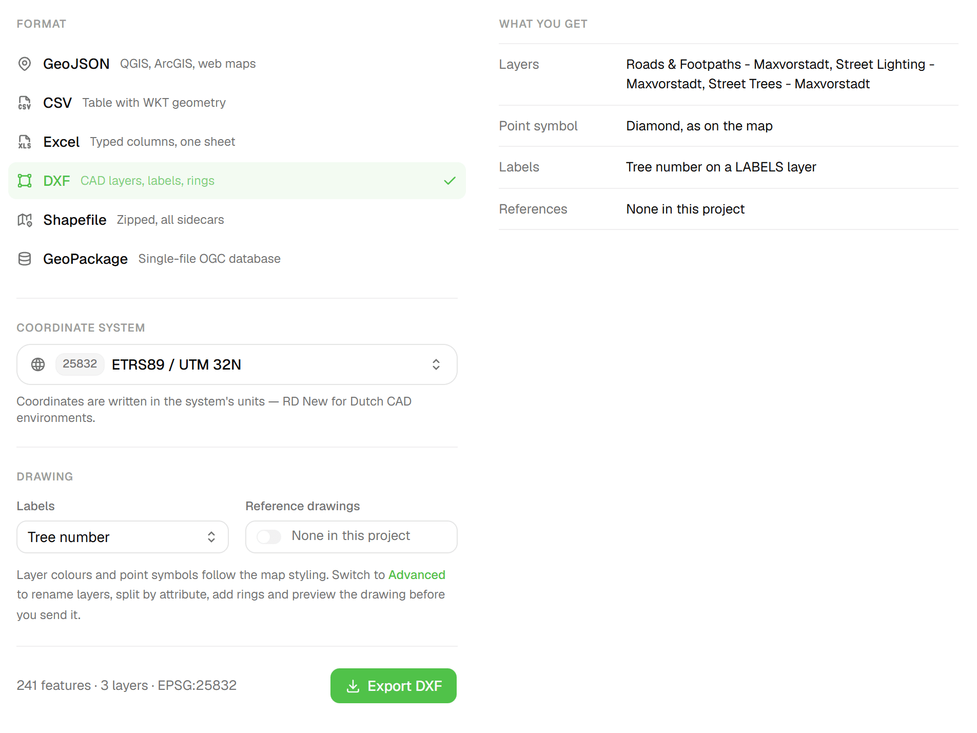 Conversion is built into import and export
