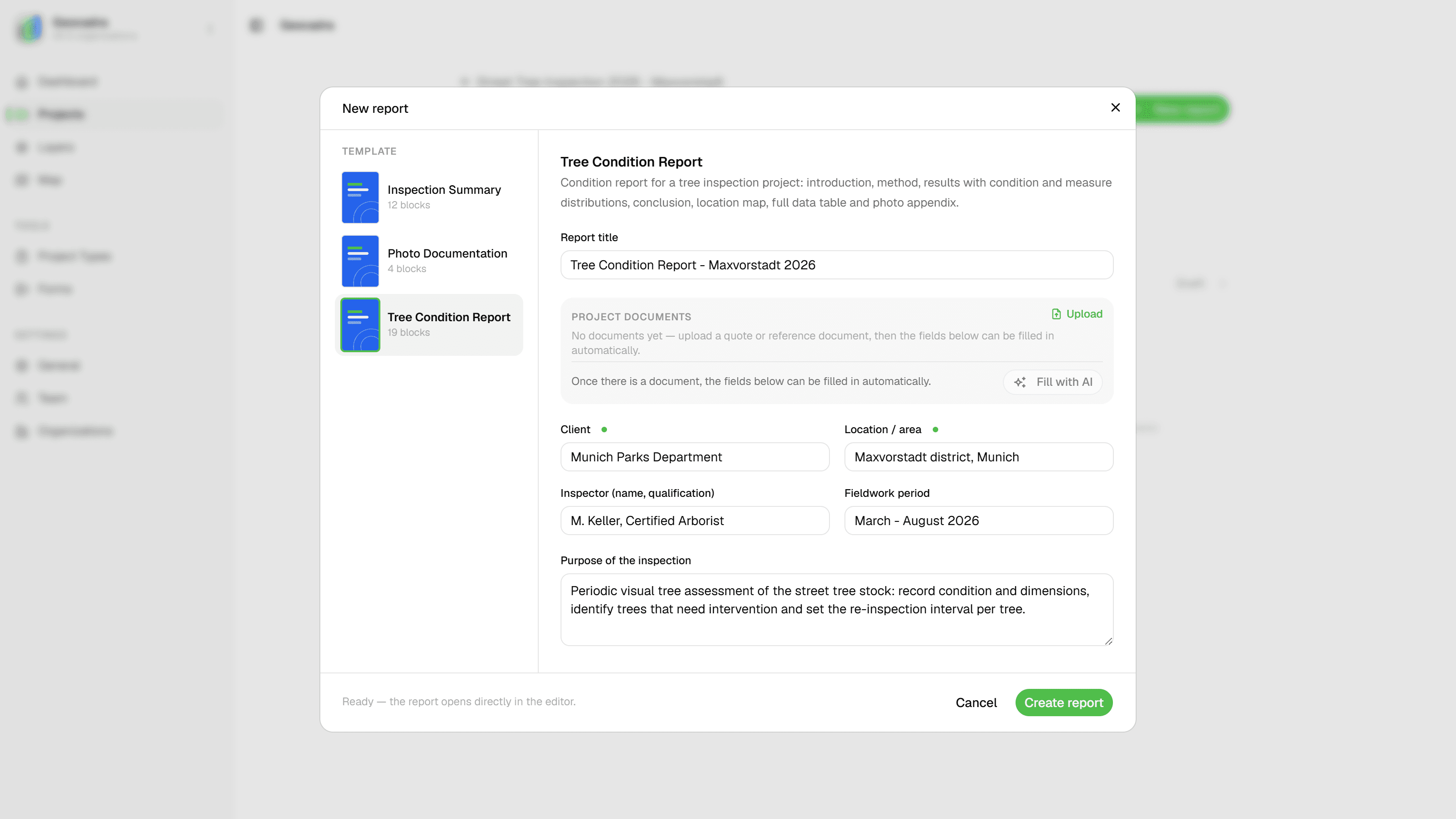 Start from a workspace template
