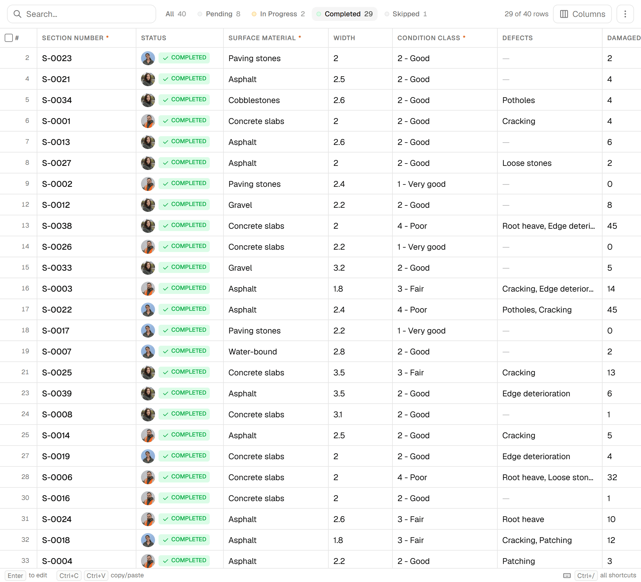 Filters built visually, where you need them